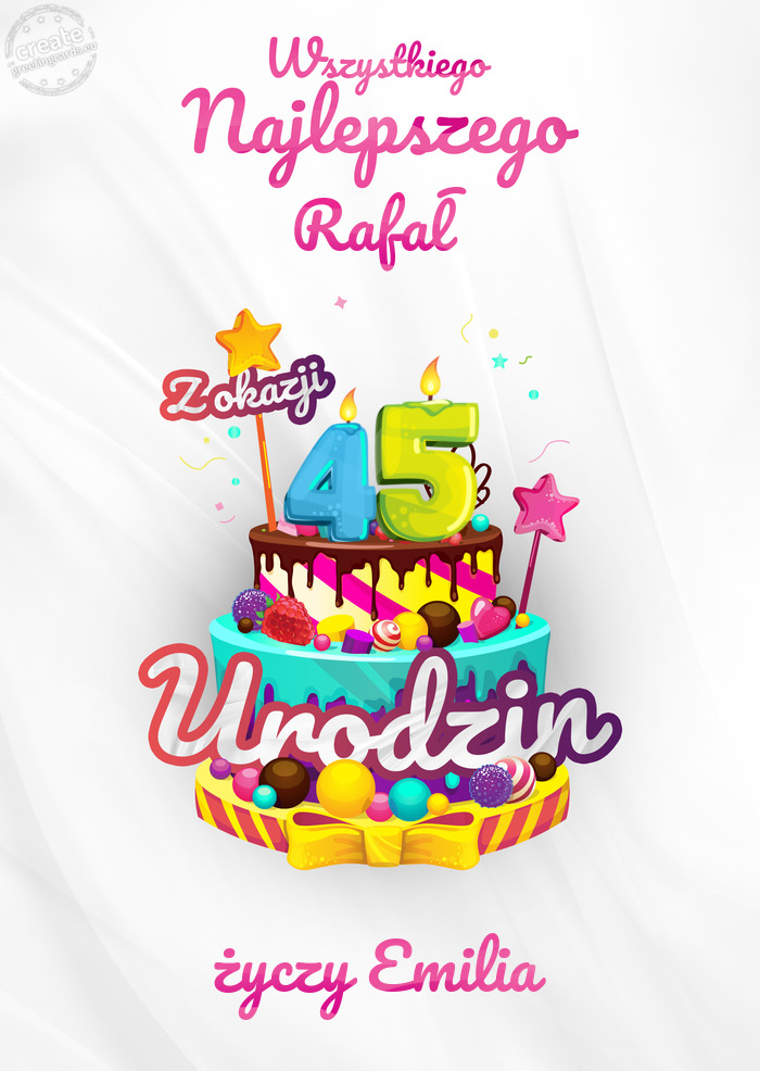 Rafał, Wszystkiego najlepszego z okazji 45 urodzin Emilia
