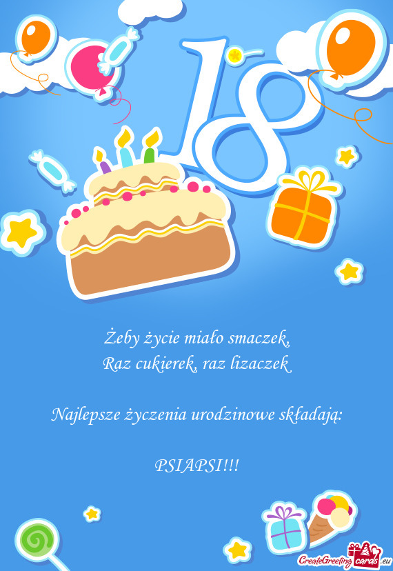 Raz cukierek, raz lizaczek