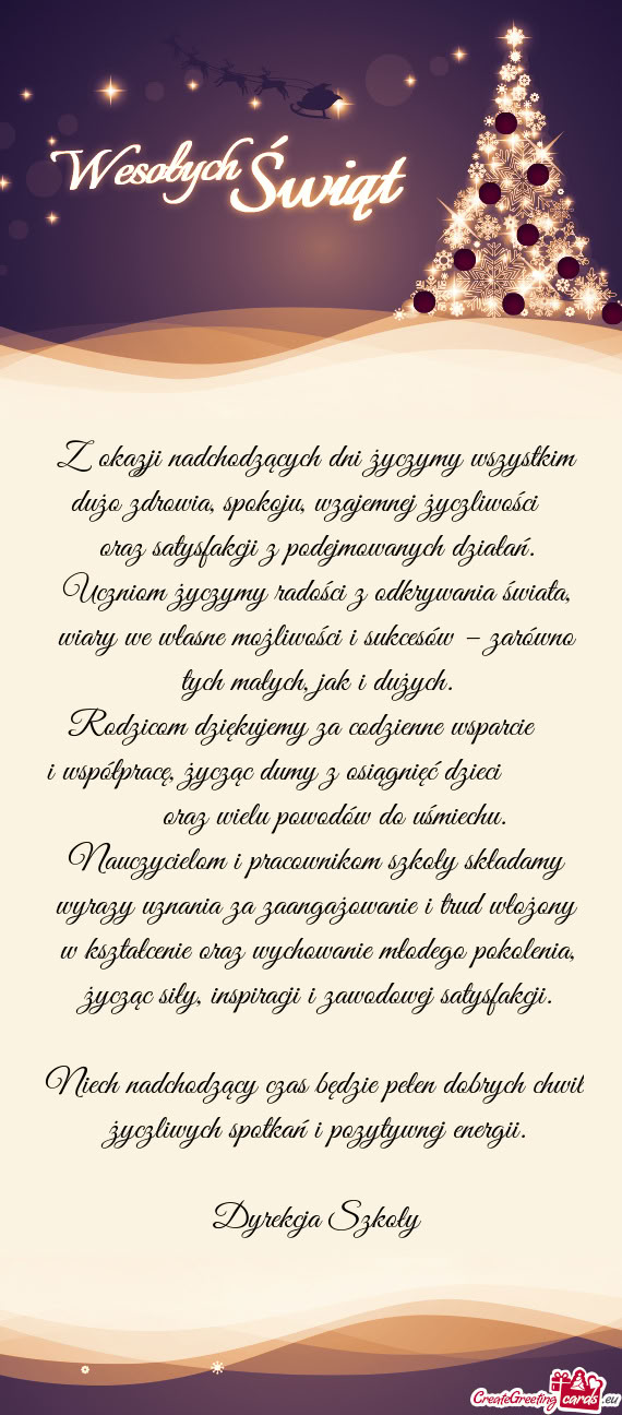 Raz satysfakcji z podejmowanych działań