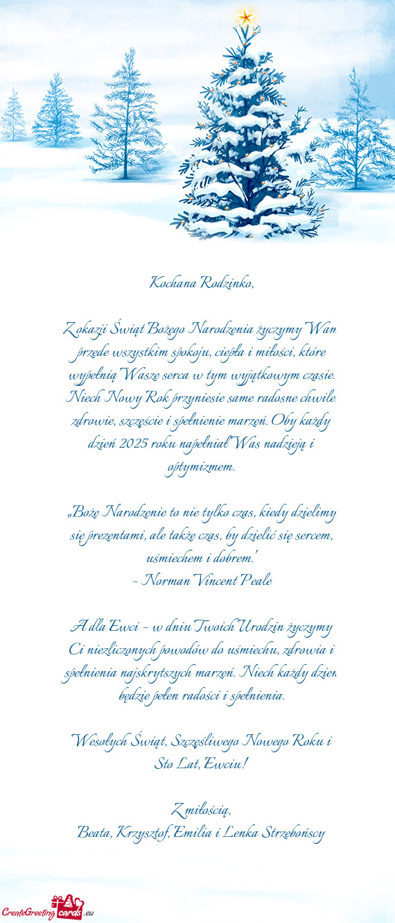 Re wypełnią Wasze serca w tym wyjątkowym czasie. Niech Nowy Rok przyniesie same radosne chwile, z