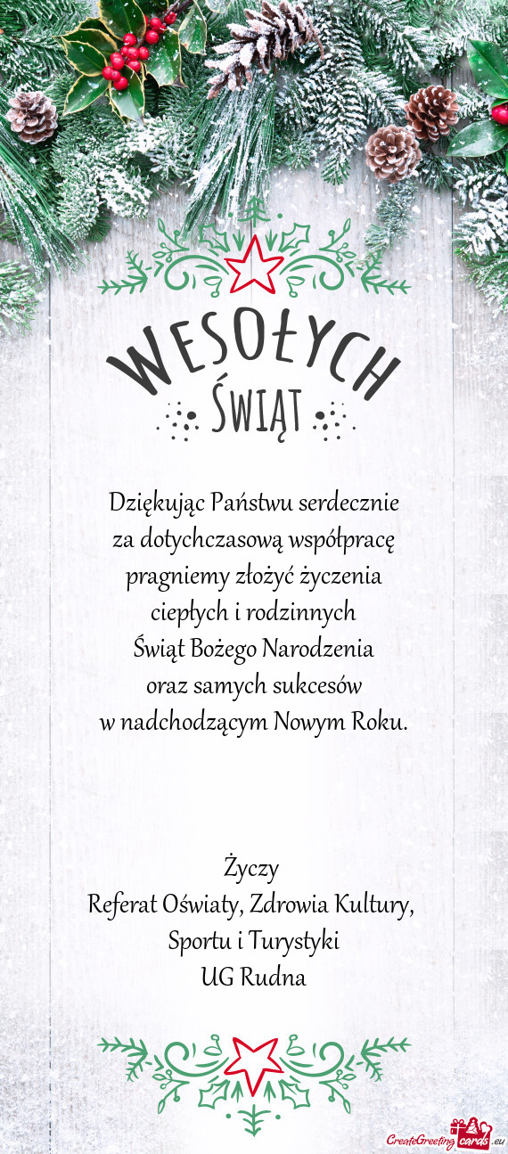 Referat Oświaty, Zdrowia Kultury