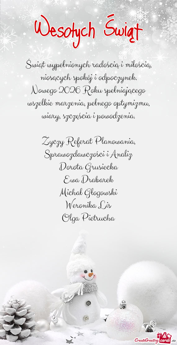 Referat Planowania, Sprawozdawczości i Analiz