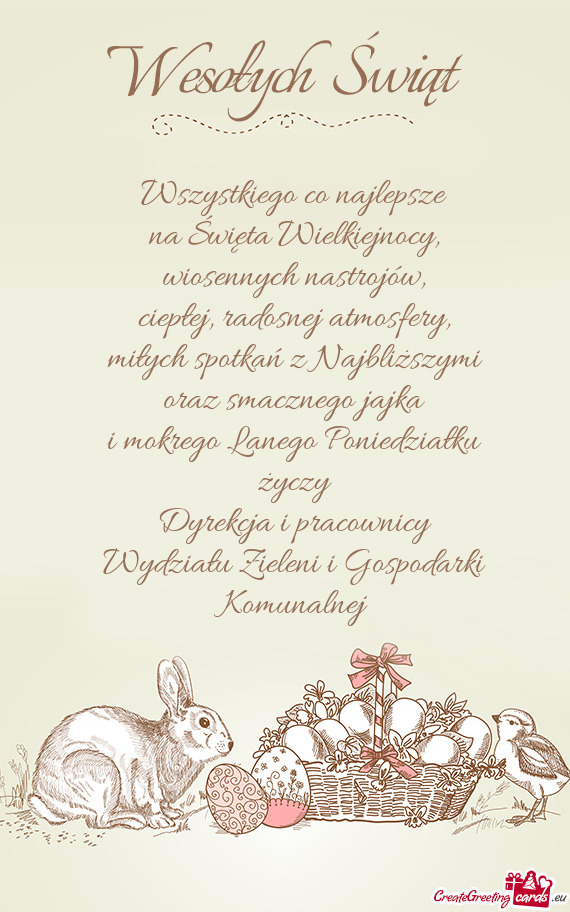 Rekcja i pracownicy Wydziału Zieleni i Gospodarki Komunalnej