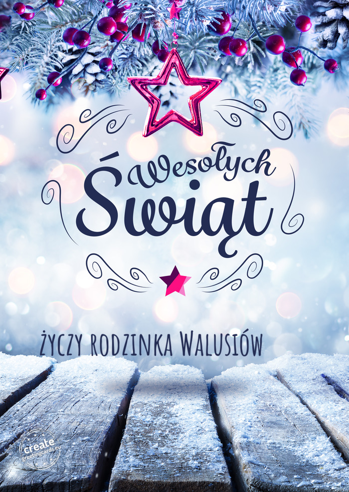 Rodzinka Walusiów 🙂🎄🙂 Wesołych Świąt