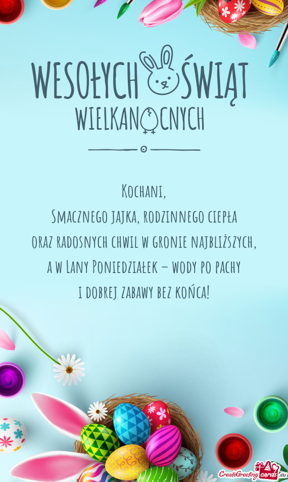 Rodzinnego ciepła oraz radosnych chwil w gronie najbliższych
