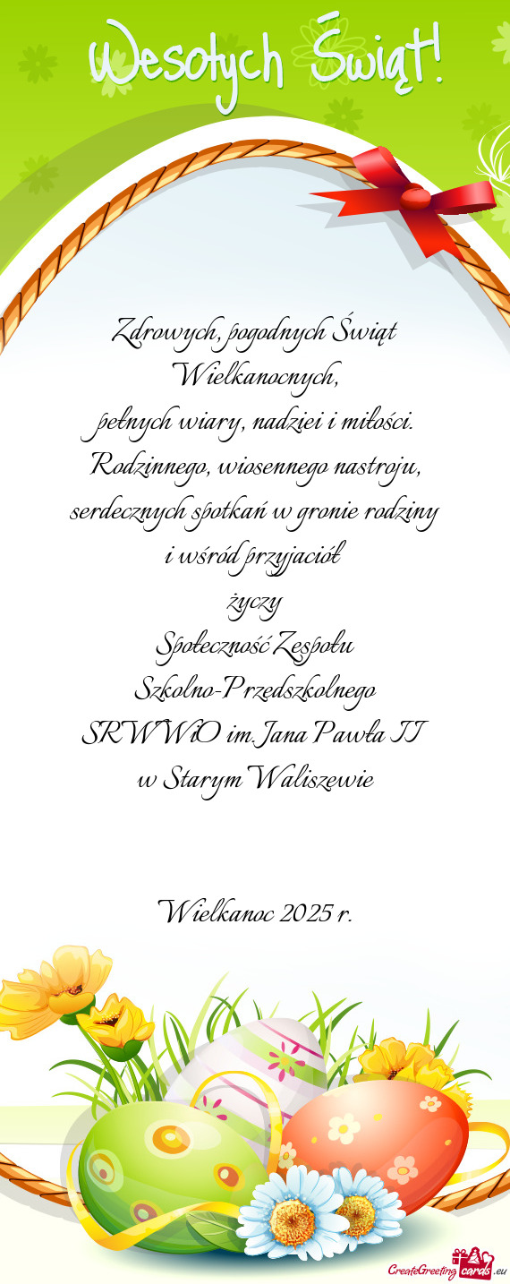 Rodzinnego, wiosennego nastroju