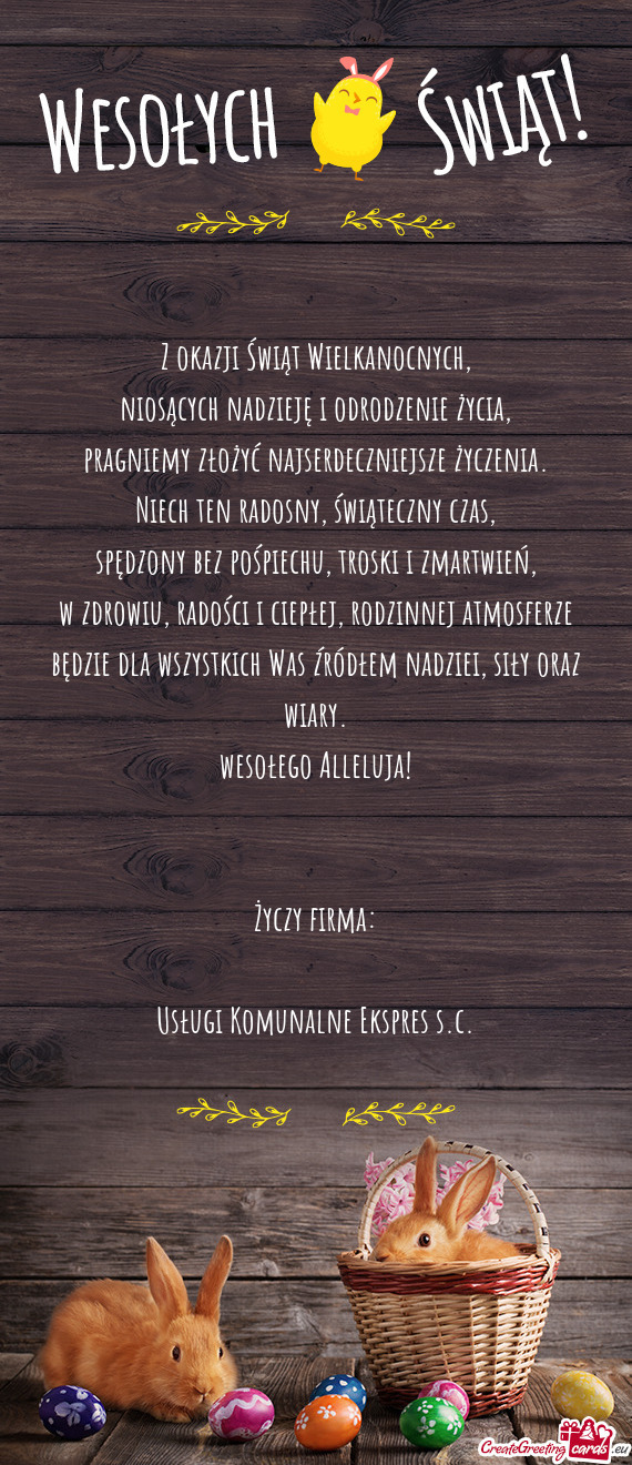 Rodzinnej atmosferze będzie dla wszystkich Was źródłem nadziei