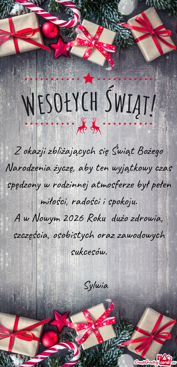 Rodzinnej atmosferze był pełen miłości, radości i spokoju
