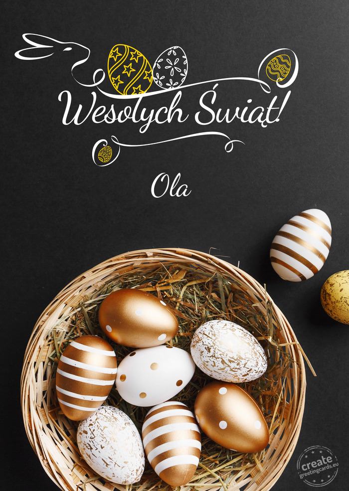 Rodzinnej WielkanocyOla