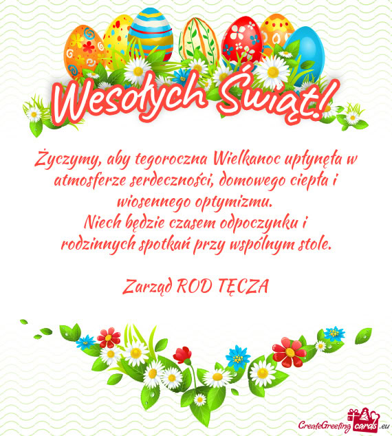 Rodzinnych spotkań przy wspólnym stole