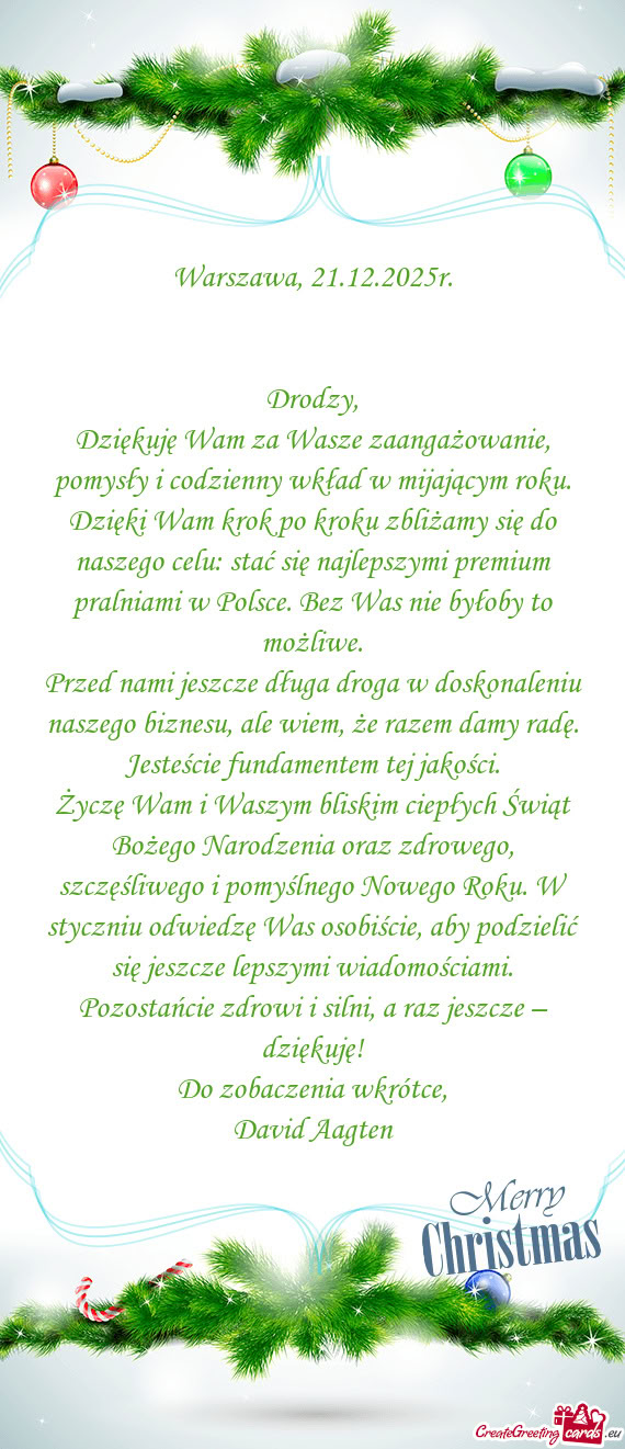 Rok po kroku zbliżamy się do naszego celu: stać się najlepszymi premium pralniami w Polsce. Bez