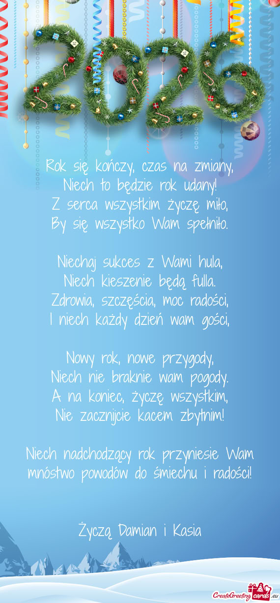 Rok się kończy, czas na zmiany