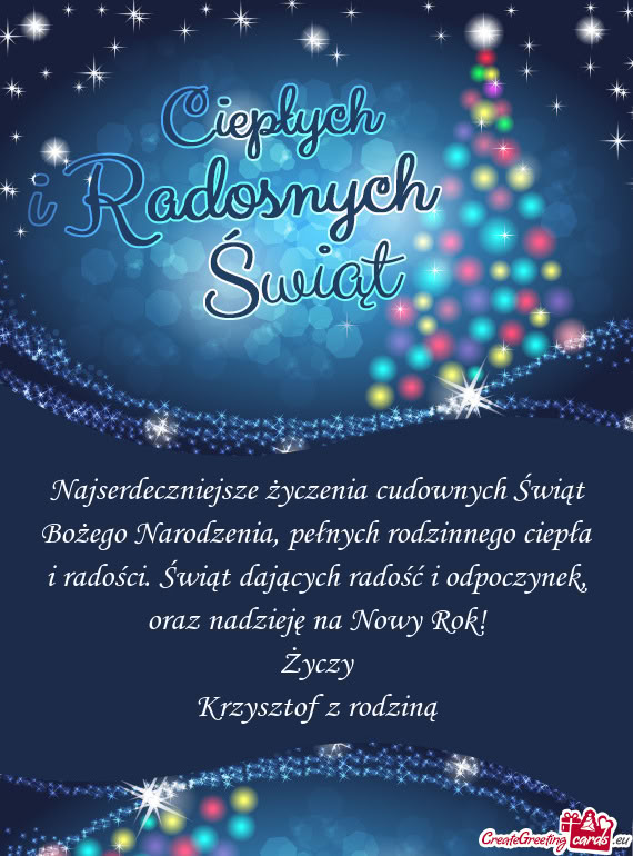 Rok! Życzy Krzysztof