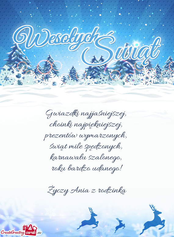 Roku bardzo udanego! Ania z rodzinką