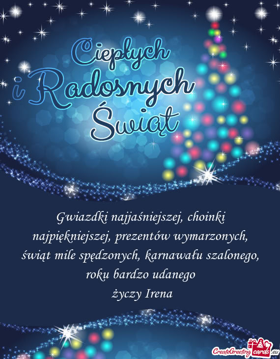 Roku bardzo udanego Irena