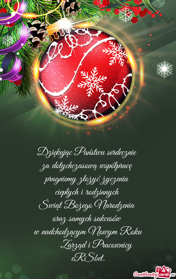 Roku   Zarząd i Pracownicy eRSbet