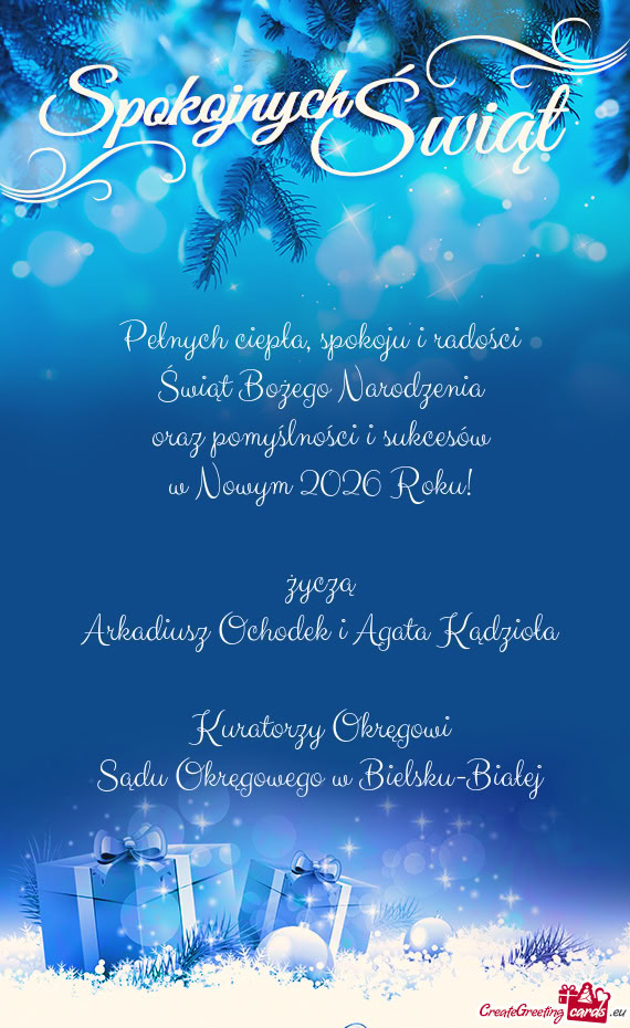 Roku! życzą Arkadiusz