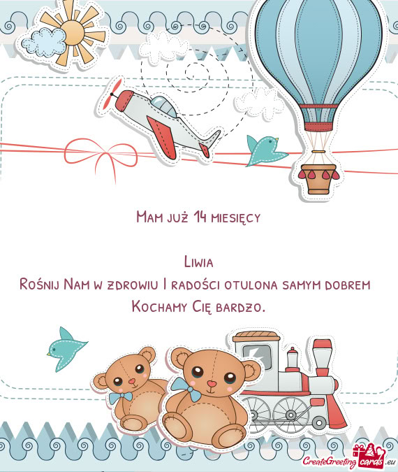 Rośnij Nam w zdrowiu I radości otulona samym dobrem❤️ Kochamy Cię bardzo