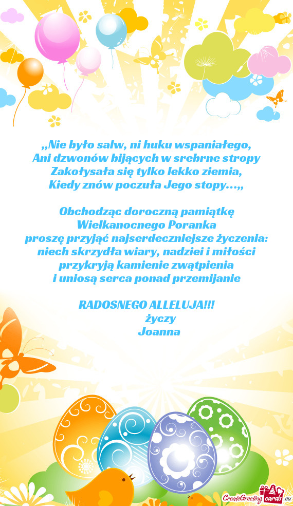 Roszę przyjąć najserdeczniejsze życzenia