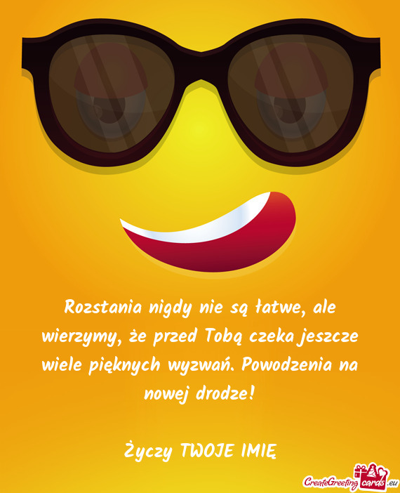 Rozstania nigdy nie są łatwe, ale wierzymy, że przed Tobą czeka jeszcze wiele pięknych wyzwań