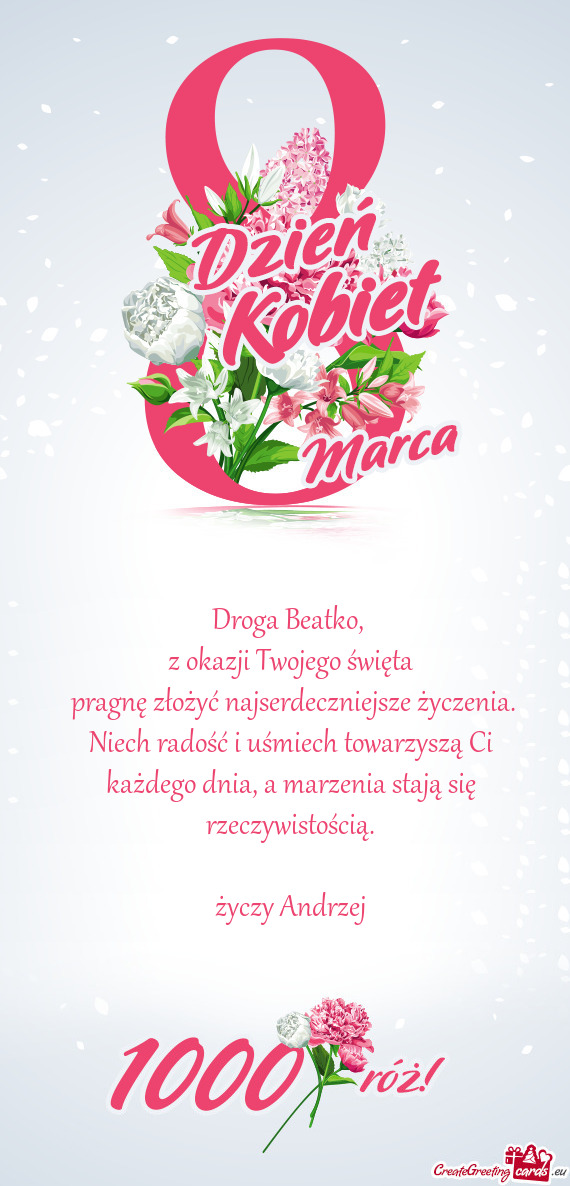 Rzeczywistością. życzy