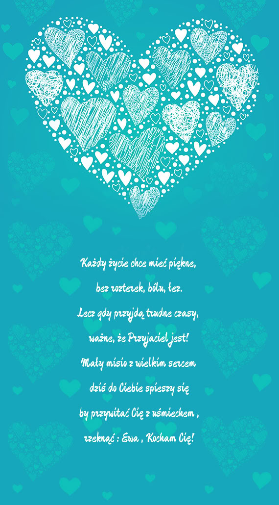 Rzeknąć : Ewa , Kocham Cię