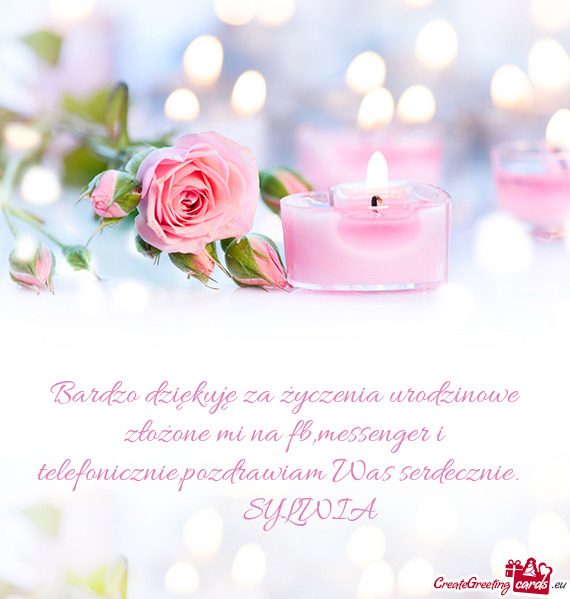 S serdecznie.   SYLWIA 😊