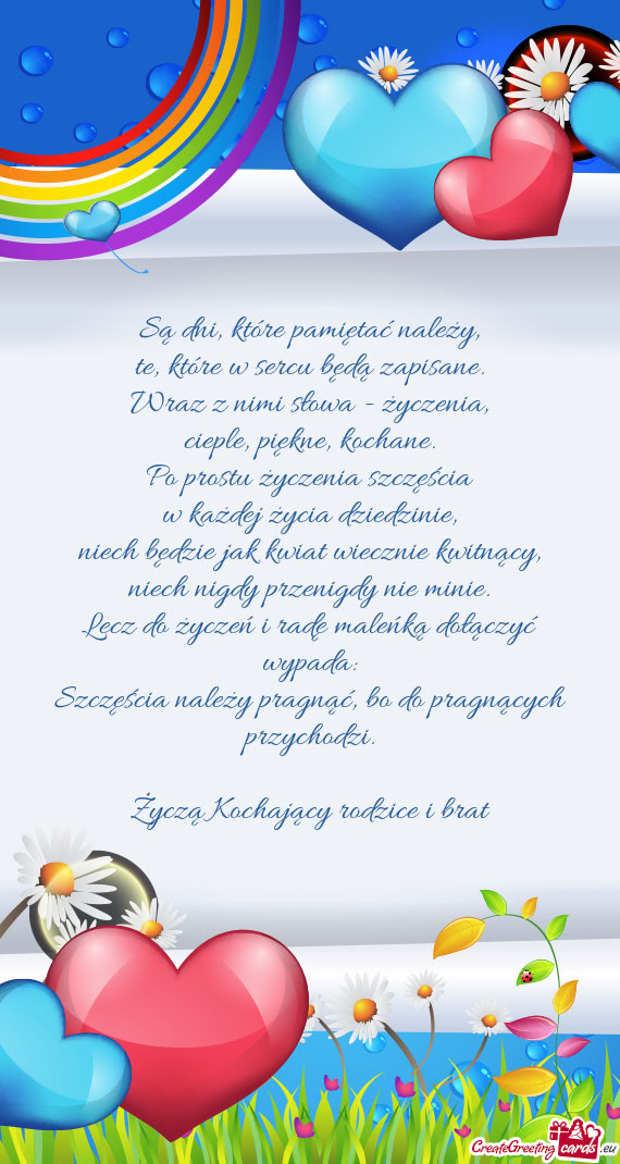 Są dni, które pamiętać należy,  te, które w sercu będą zapisane.  Wraz