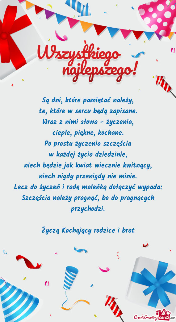 Są dni, które pamiętać należy,  te, które w sercu będą zapisane.  Wraz