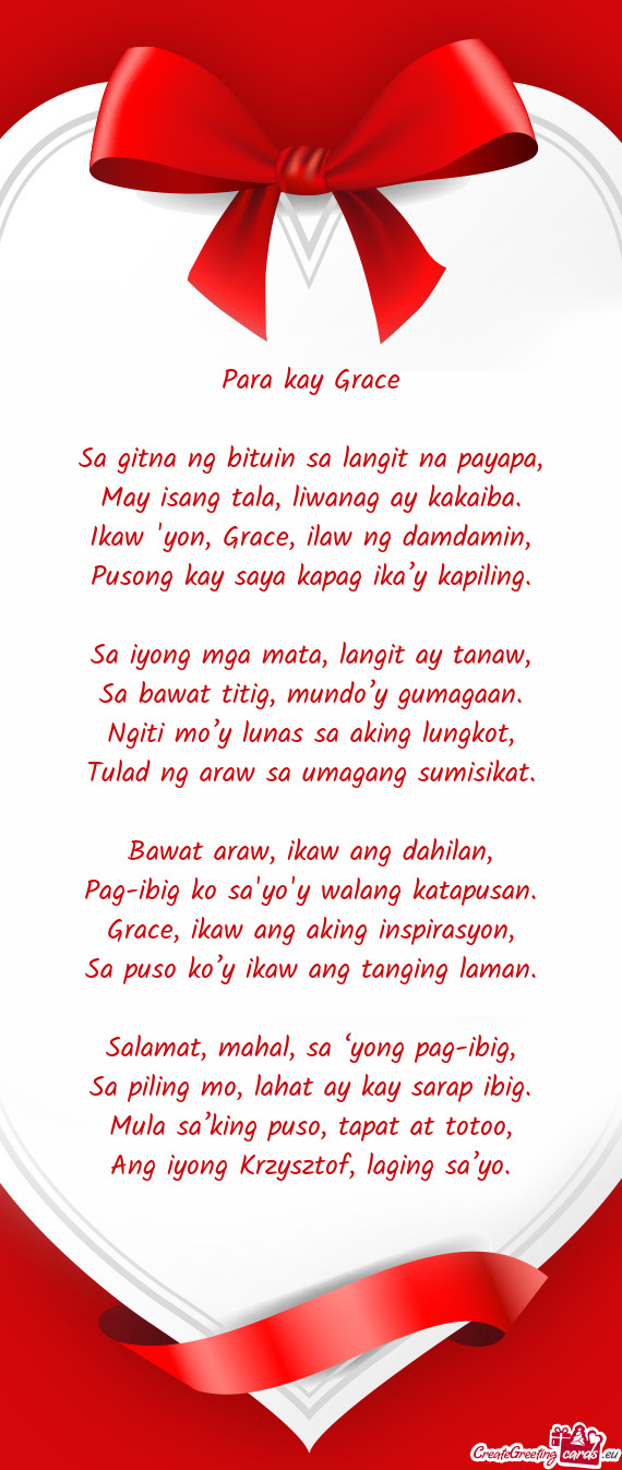 Sa gitna ng bituin sa langit na payapa