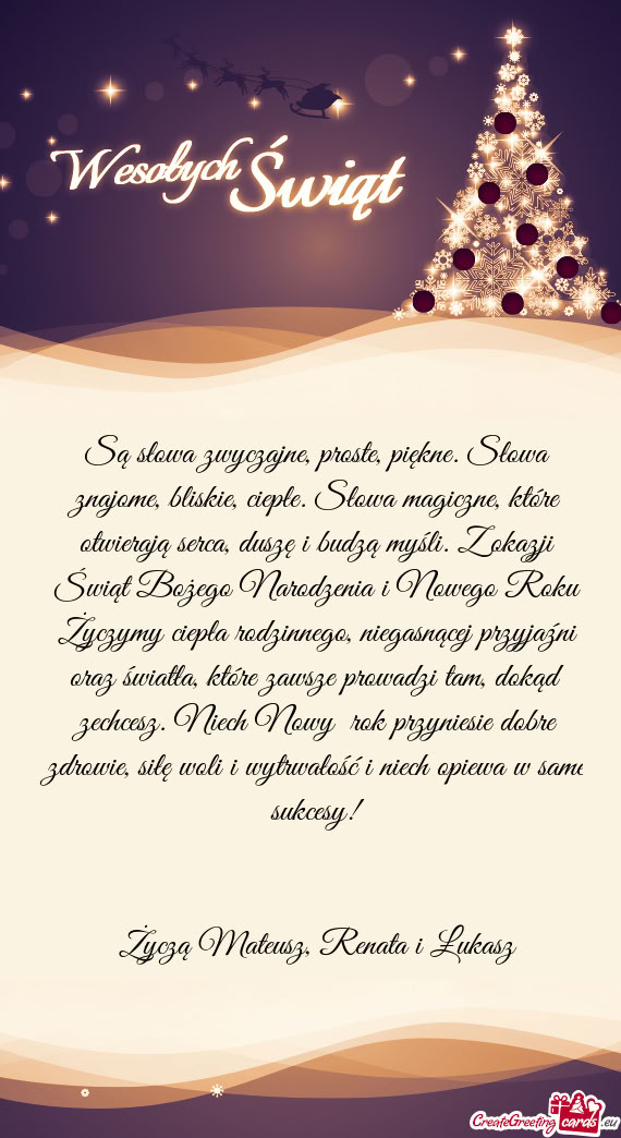 Są słowa zwyczajne, proste, piękne. Słowa znajome, bliskie, ciepłe.