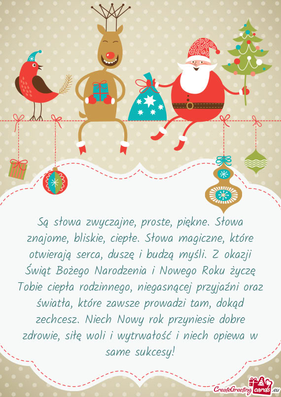 Są słowa zwyczajne, proste, piękne. Słowa znajome, bliskie, ciepłe.