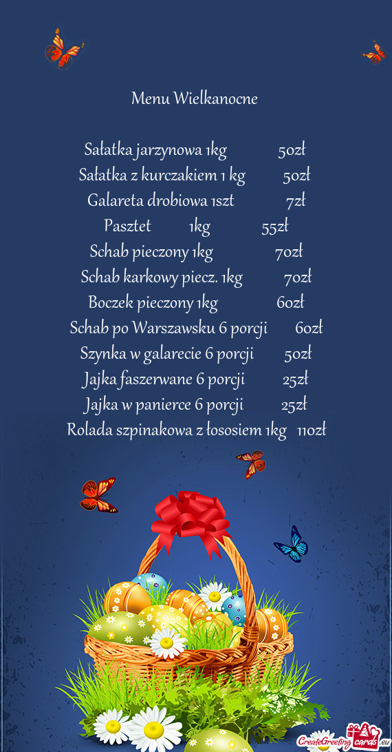 Sałatka z kurczakiem 1 kg   50zł