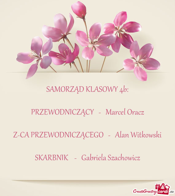 SAMORZĄD KLASOWY 4b