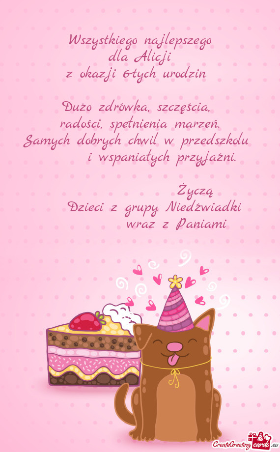 Samych dobrych chwil w przedszkolu