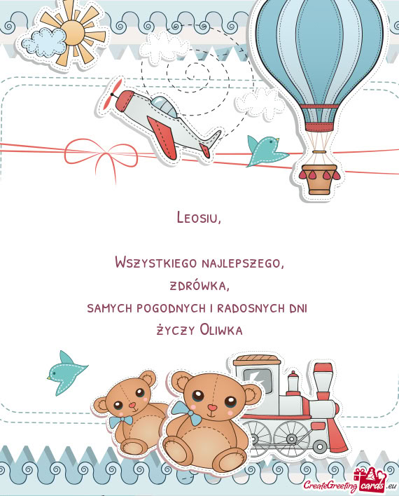Samych pogodnych i radosnych dni Oliwka
