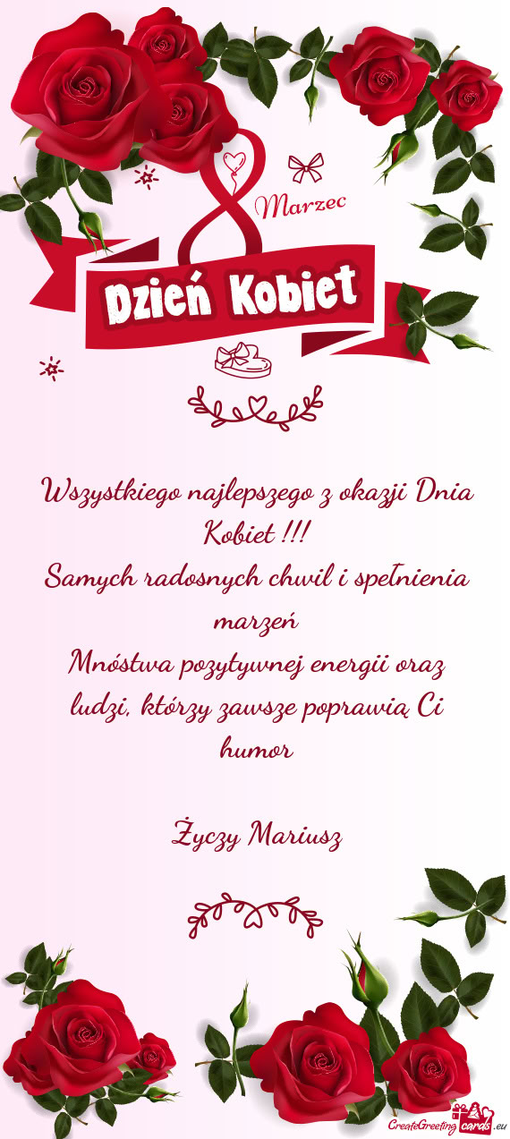 Samych radosnych chwil i spełnienia marzeń