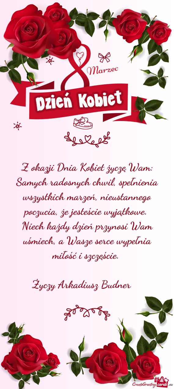 Samych radosnych chwil, spełnienia wszystkich marzeń, nieustannego poczucia, że jesteście wyjąt