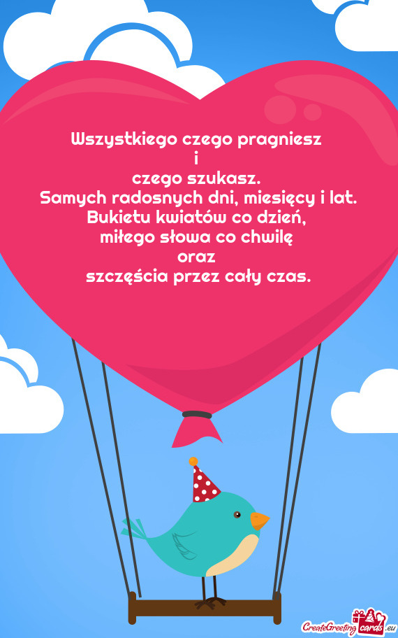 Samych radosnych dni, miesięcy i lat