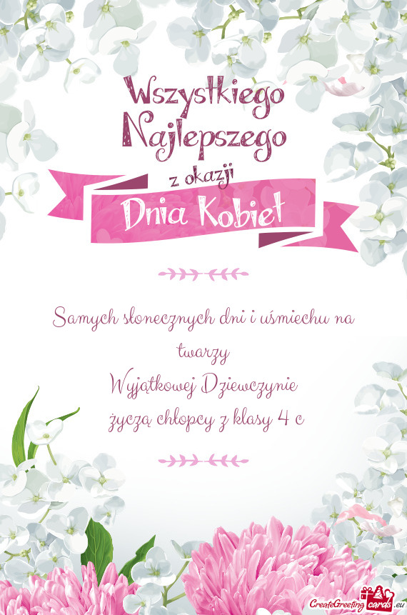 Samych słonecznych dni i uśmiechu na twarzy