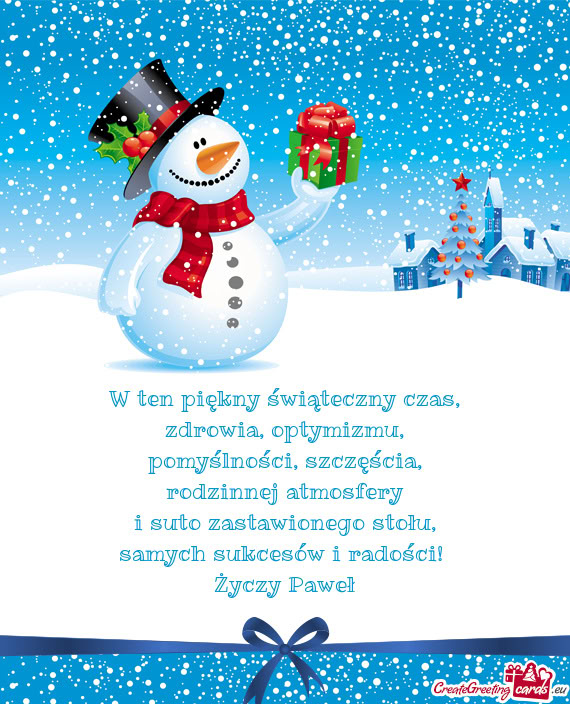 Samych sukcesów i radości! Paweł