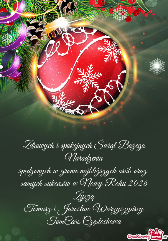 Samych sukcesów w Nowy Roku 2026