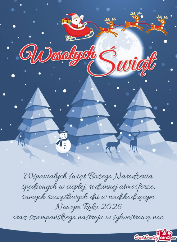 Samych szczęśliwych dni w nadchodzącym Nowym Roku 2026