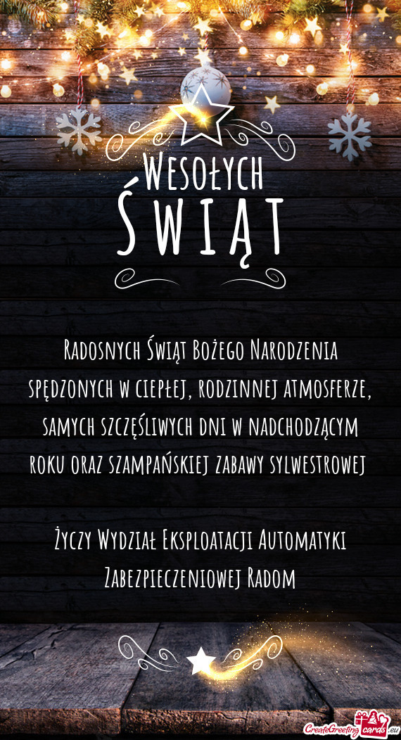 Samych szczęśliwych dni w nadchodzącym roku oraz szampańskiej zabawy sylwestrowej  Wy