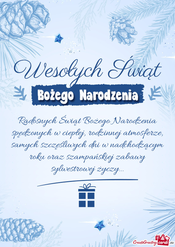 Samych szczęśliwych dni w nadchodzącym roku oraz szampańskiej zabawy sylwestrowej życzy…