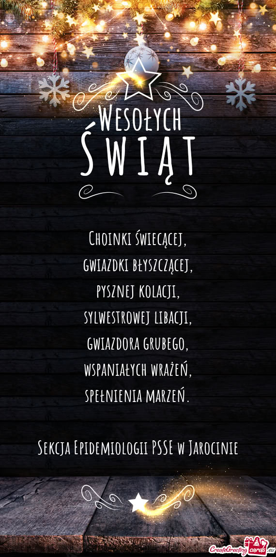 Sekcja Epidemiologii PSSE w Jarocinie