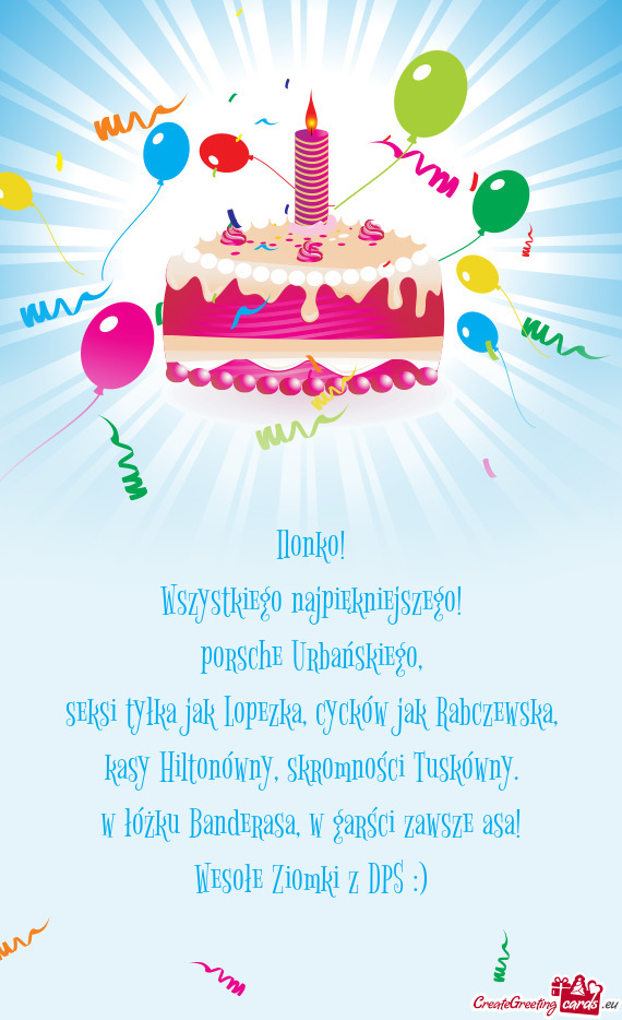 Seksi tyłka jak Lopezka, cycków jak Rabczewska