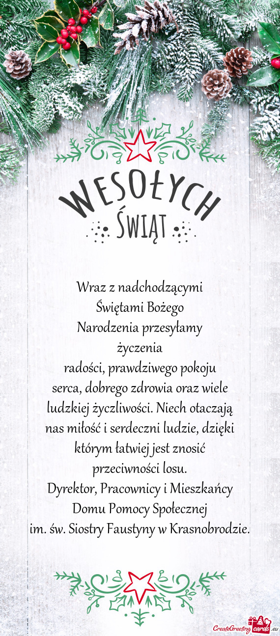 Serca, dobrego zdrowia oraz wiele