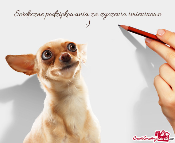 Serdeczne podziękowania za życzenia imieninowe