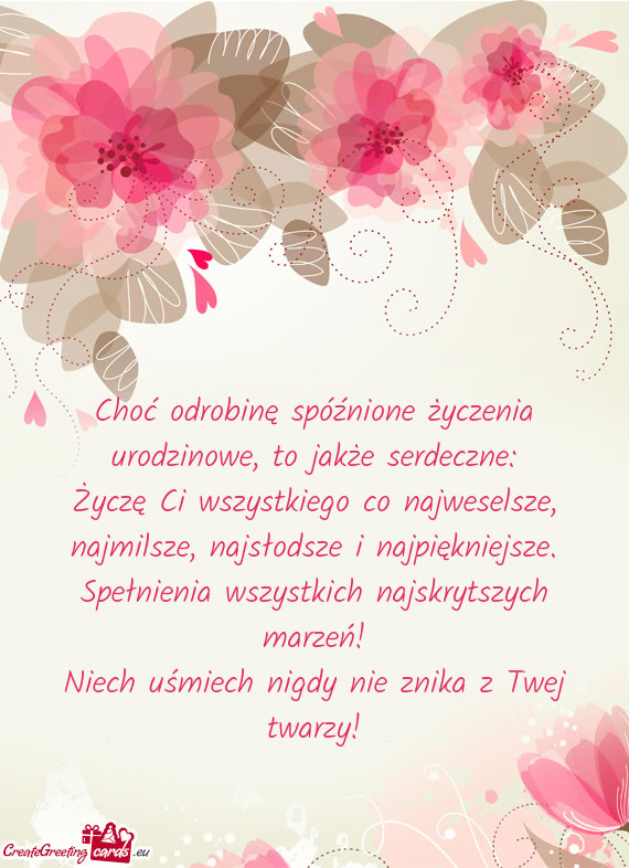 Serdeczne: Życzę